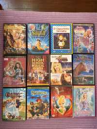 DVDS para toda a família (Barbie + Shreck + Clássicos da Disney)