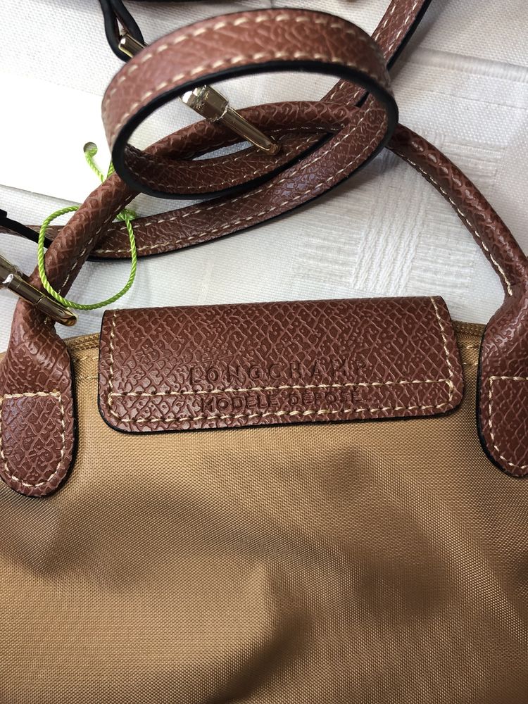 Mala longchamp le pliage camel/castanho XS