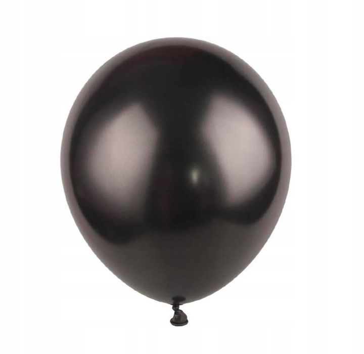 Balony Czarne Metaliczne Duże Urodziny Ślub Przyjęcie Wesele 100 Szt