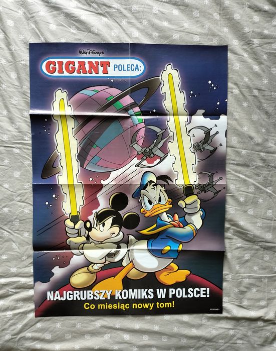 Plakat A1 (2005r.) - Kaczor Donald "Gigant Poleca: Gwiezdne Boje"
