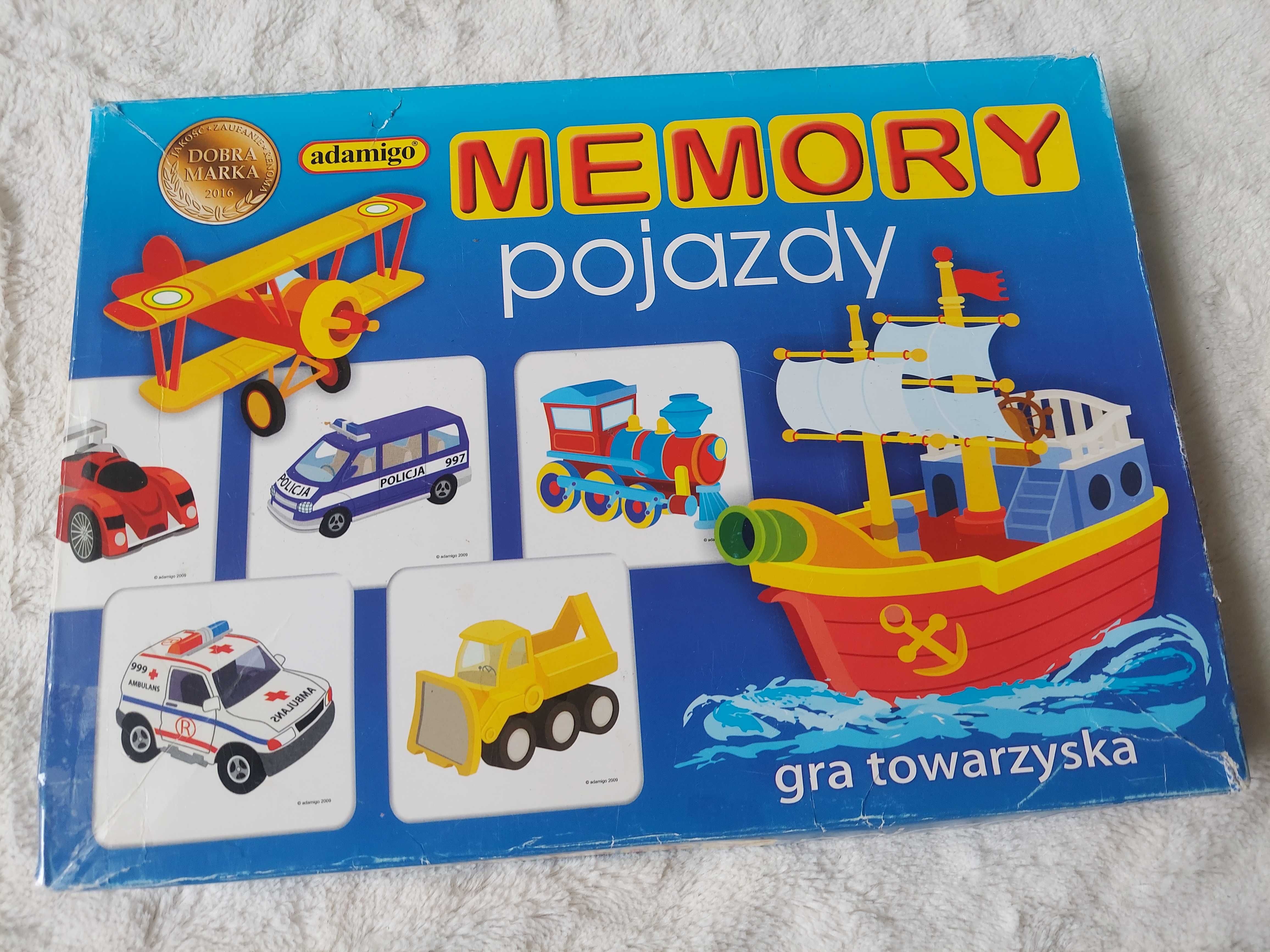 Gra zręcznościowa Pojazdy memory Adamigo