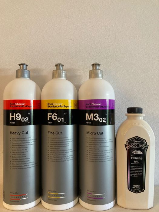 Conjunto para polimento e cera