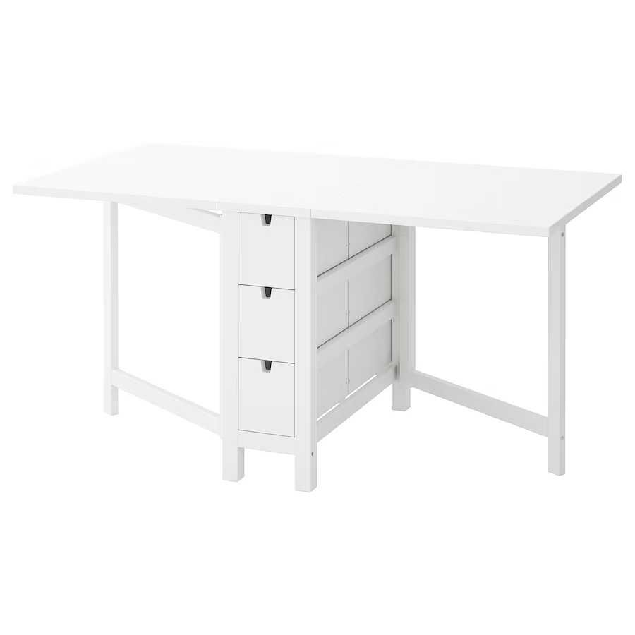 Mesa Branca de abas rebativeis do IKEA (NORDEN)