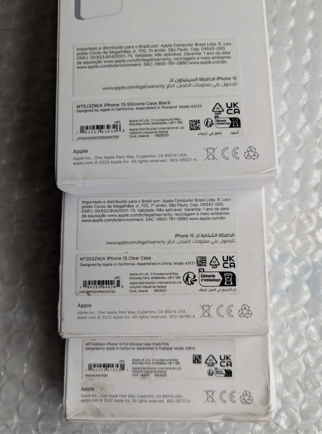 Нові запаковані Apple iPhone 13 14 15 Pro silicone Clear Case