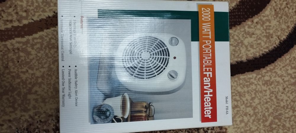 Електрообігрівач потужність 2000 ват.