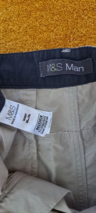Krótkie spodnie męskie M&S 68% bawełna