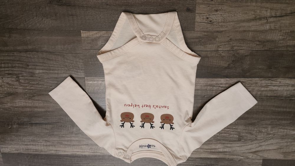 śliczne świąteczne body jak nowe