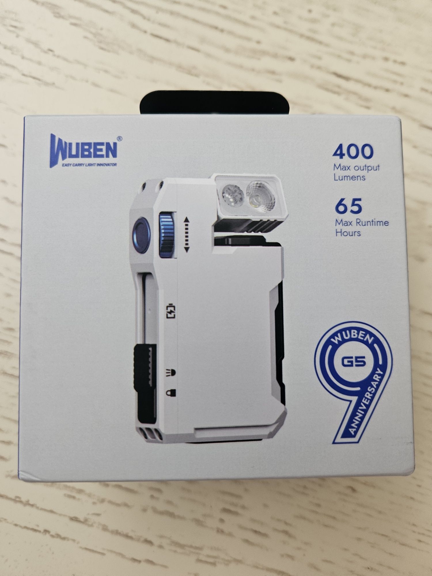 Wuben G5,  EDC ліхтарик, 400 lumens, НОВИНКА!