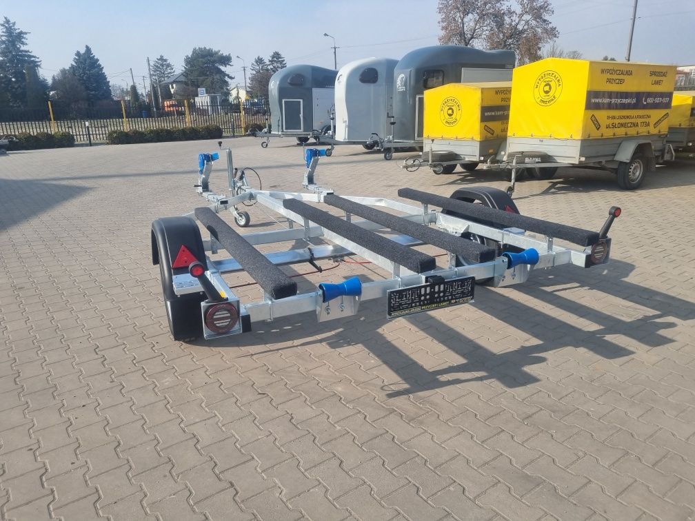 Przyczepa podwójna pod skutery pod dwa Nie Widpol, hamowana Producent