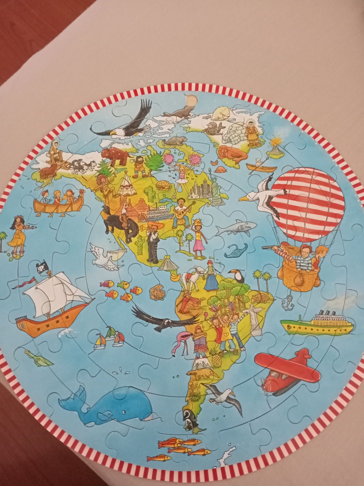 Puzzle mapa mundo