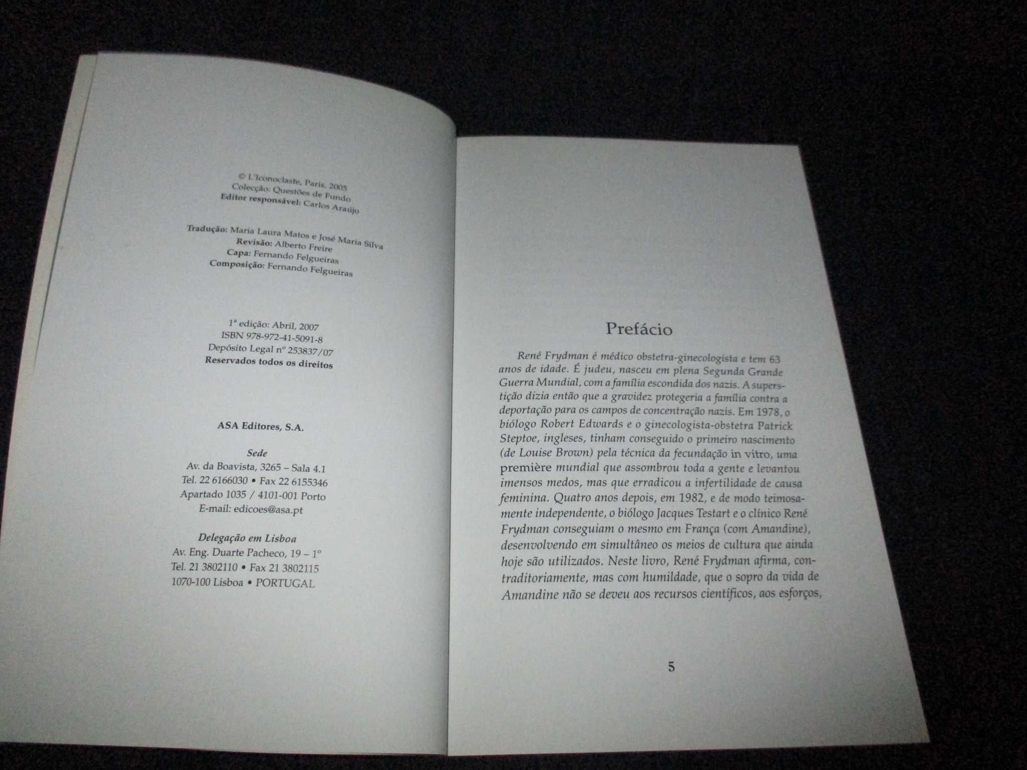 Livro Carta a uma Mãe René Frydman