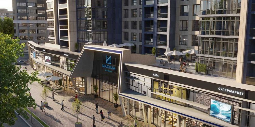 Однокімнатна квартира 72.1 м² ЖК Maxima Residence, 30% перший внесок.