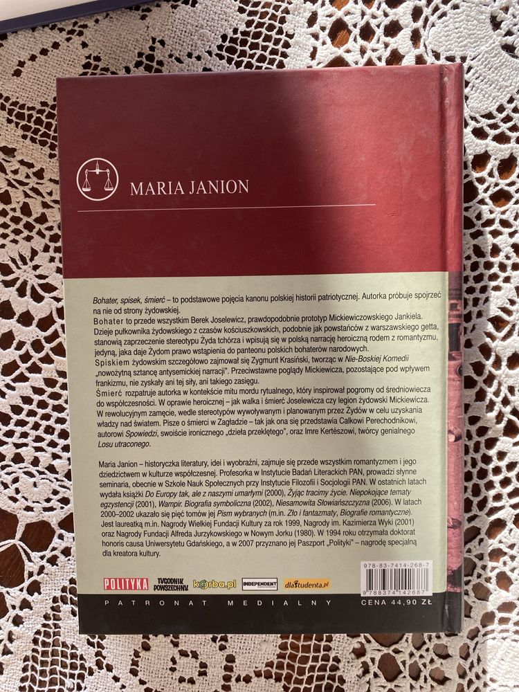 Bohater, spisek, śmierć Maria Janion