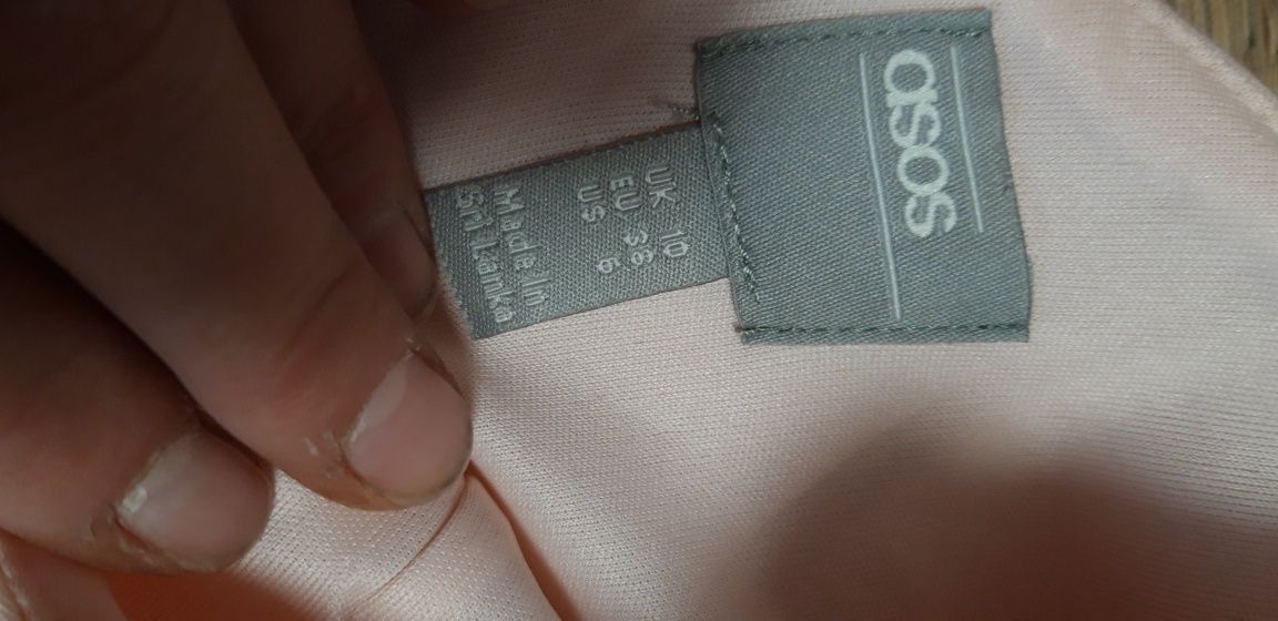 Asos piankowa midi elegancka sukienka M 38