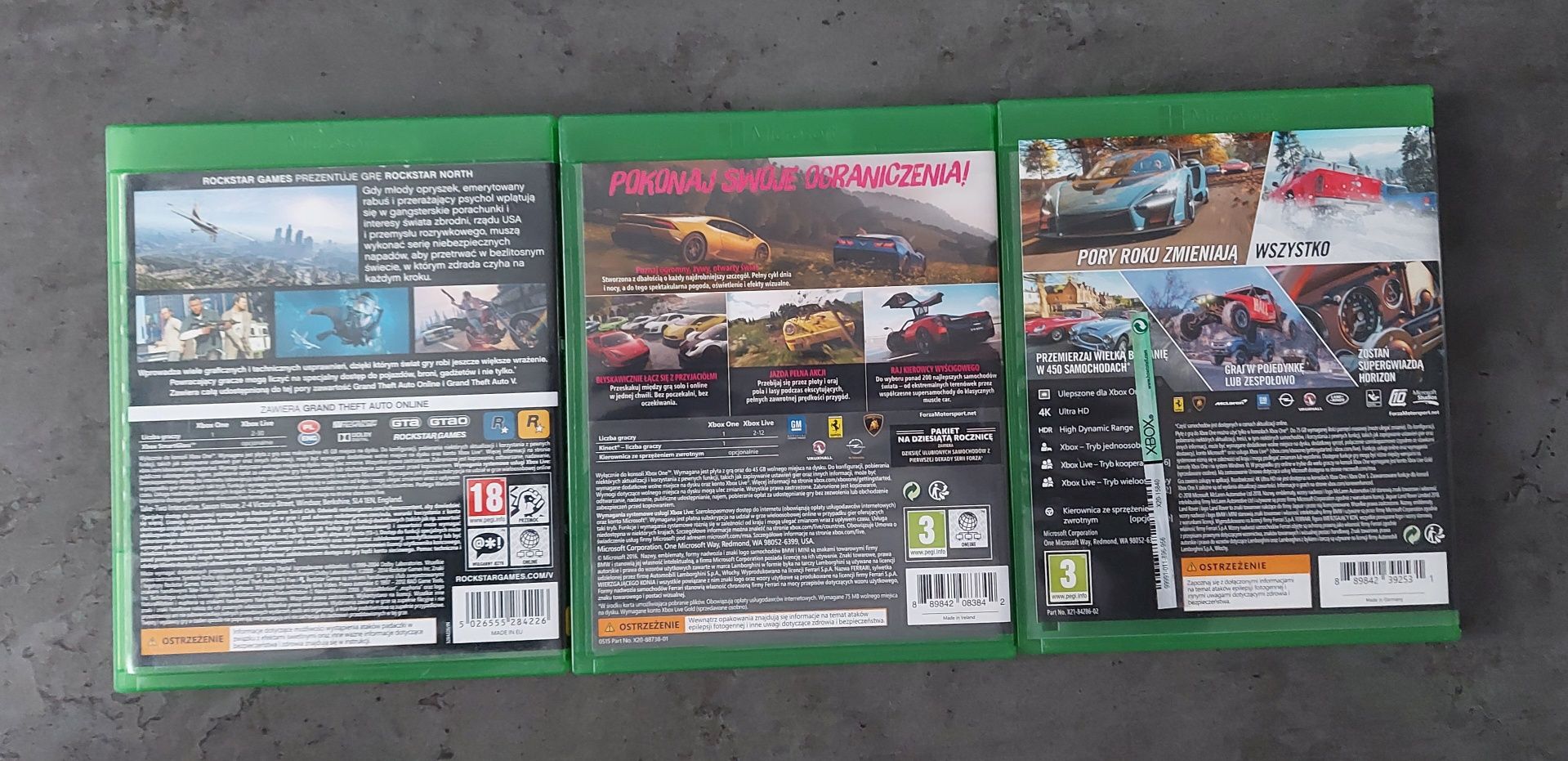Gta V , Forza Horizon 2,Forza Horizon 4 Xbox