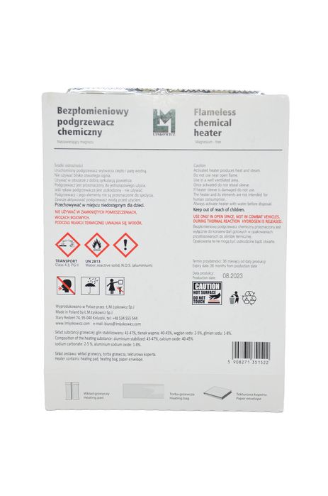 bezpłomienny podgrzewacz chemiczny single 40 lmłyskowicz