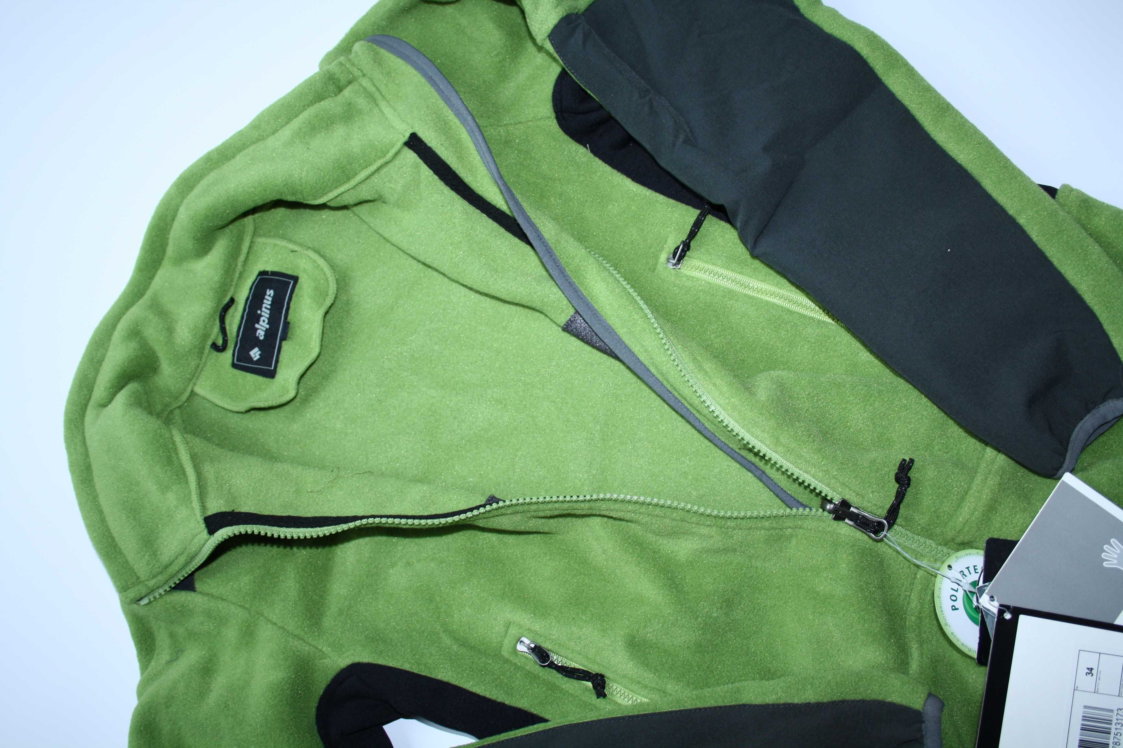 Damska kurtka polarowa ALPINUS NOTT LADY bluza M 38 zielony