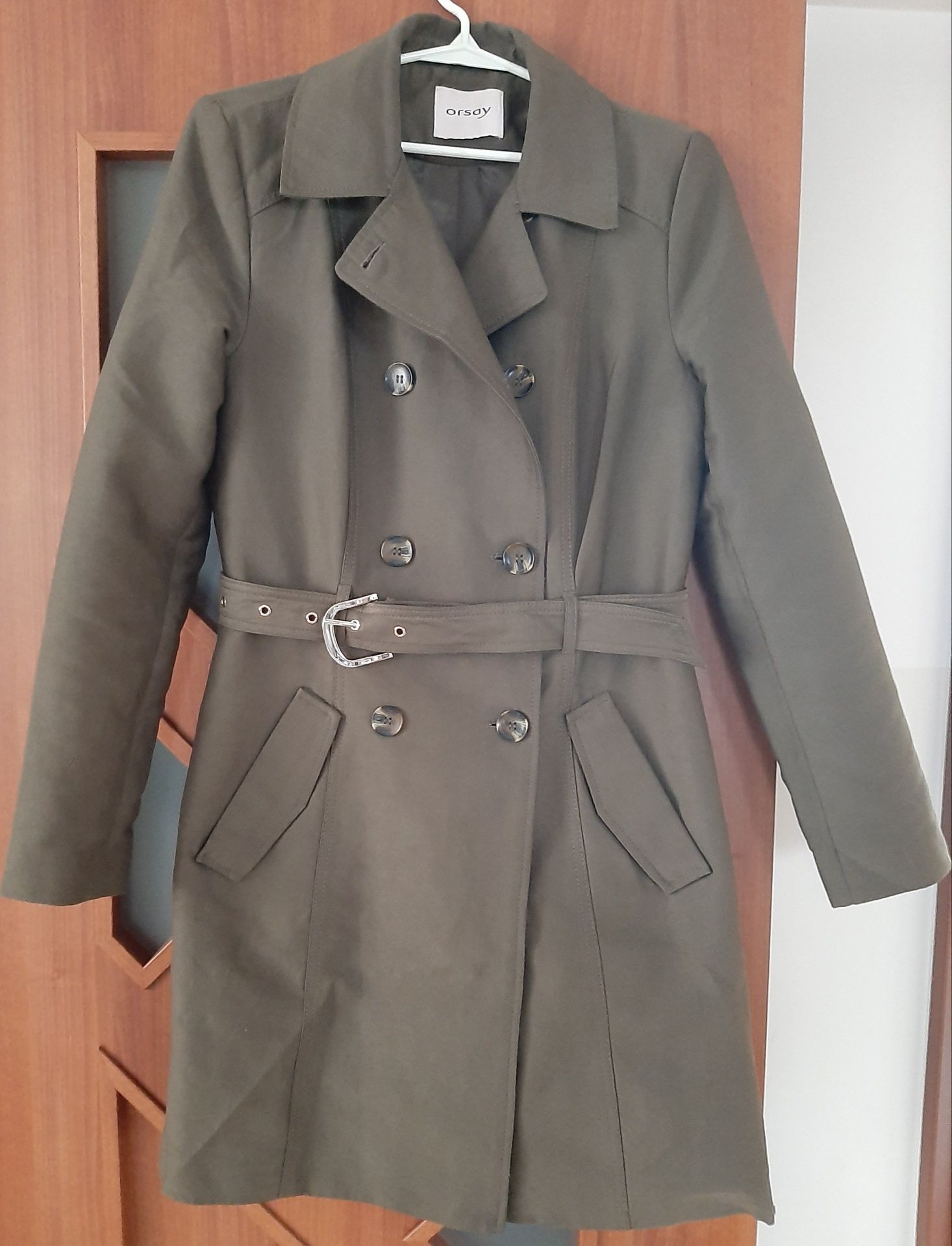 Płaszcz khaki wiosenno- jesienny Orsay 36