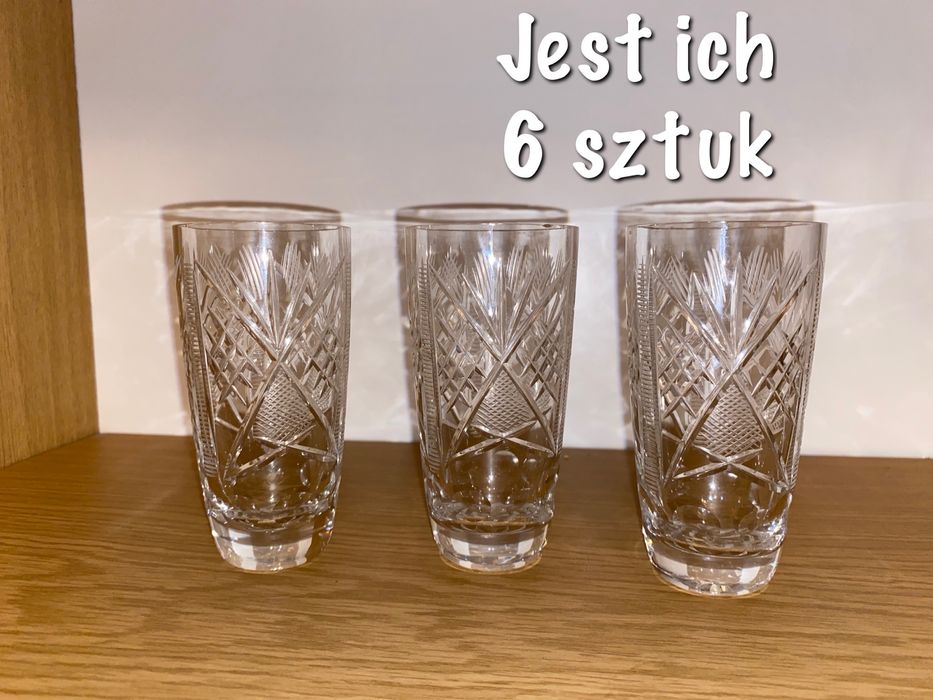 Kryształowe kieliszki 6 sztuk