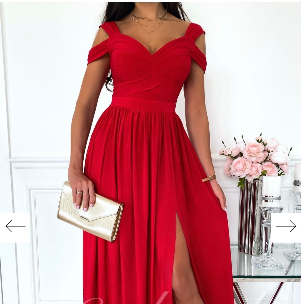Sukienka czerwona rozmiar S