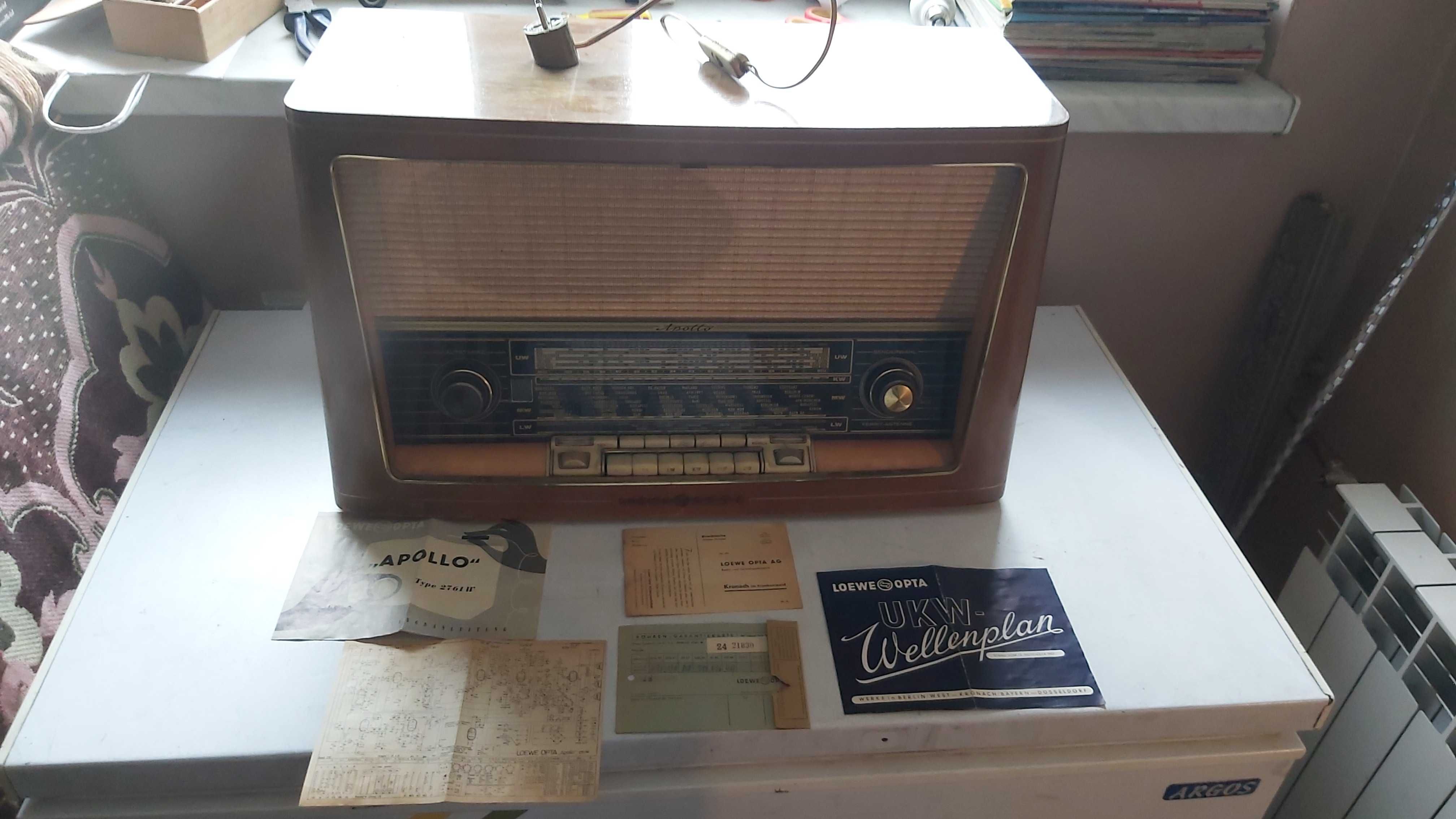 Radio lampowe Loewe Opta APOLLO zabytkowe stare antyk