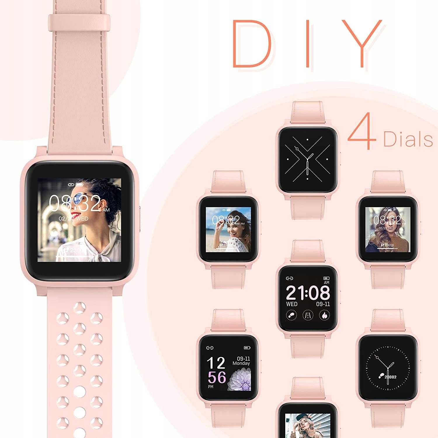 SMARTWATCH Donna Hommie X3 IP67 różowy