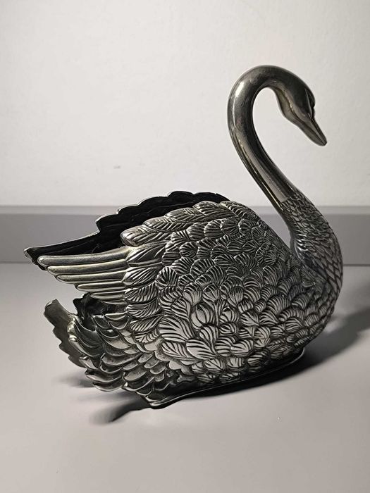 Porta-Guardanapos em Metal Banhado a Prata Godinger — 1988