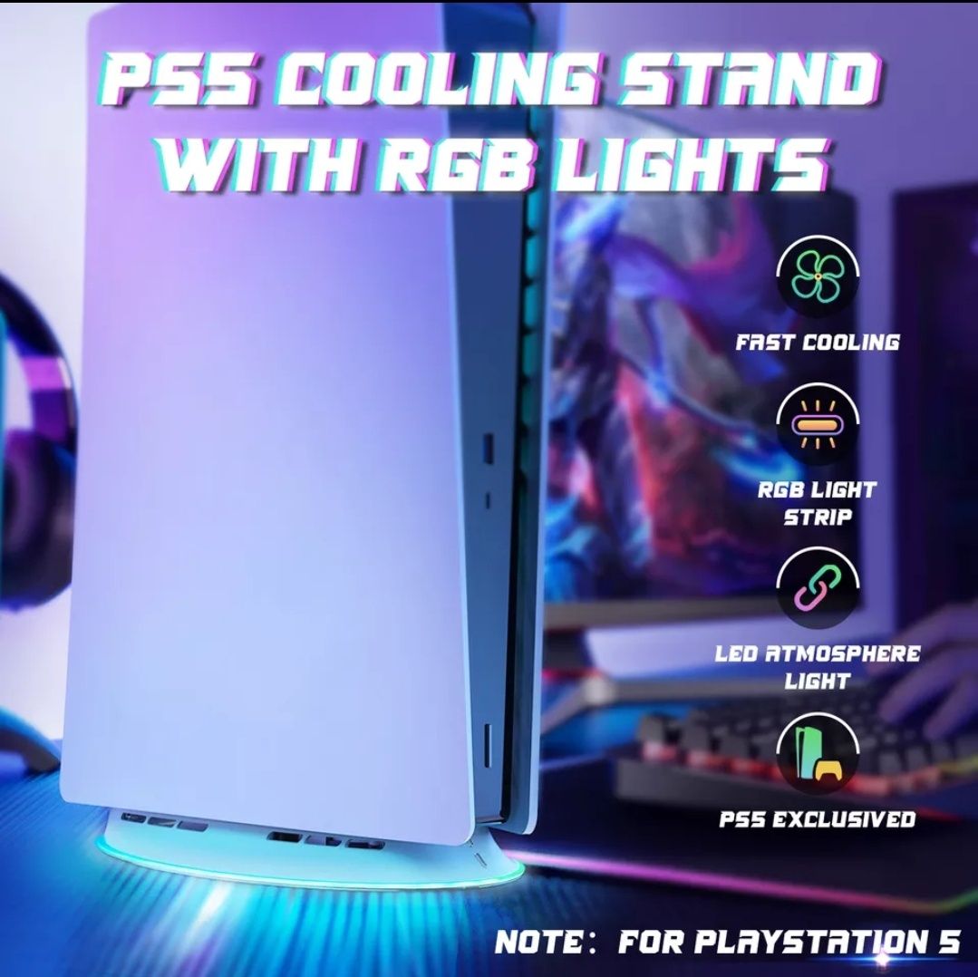 Вертикальная охлаждающая подставка для ps5,для консоли Sony PlayStatio
