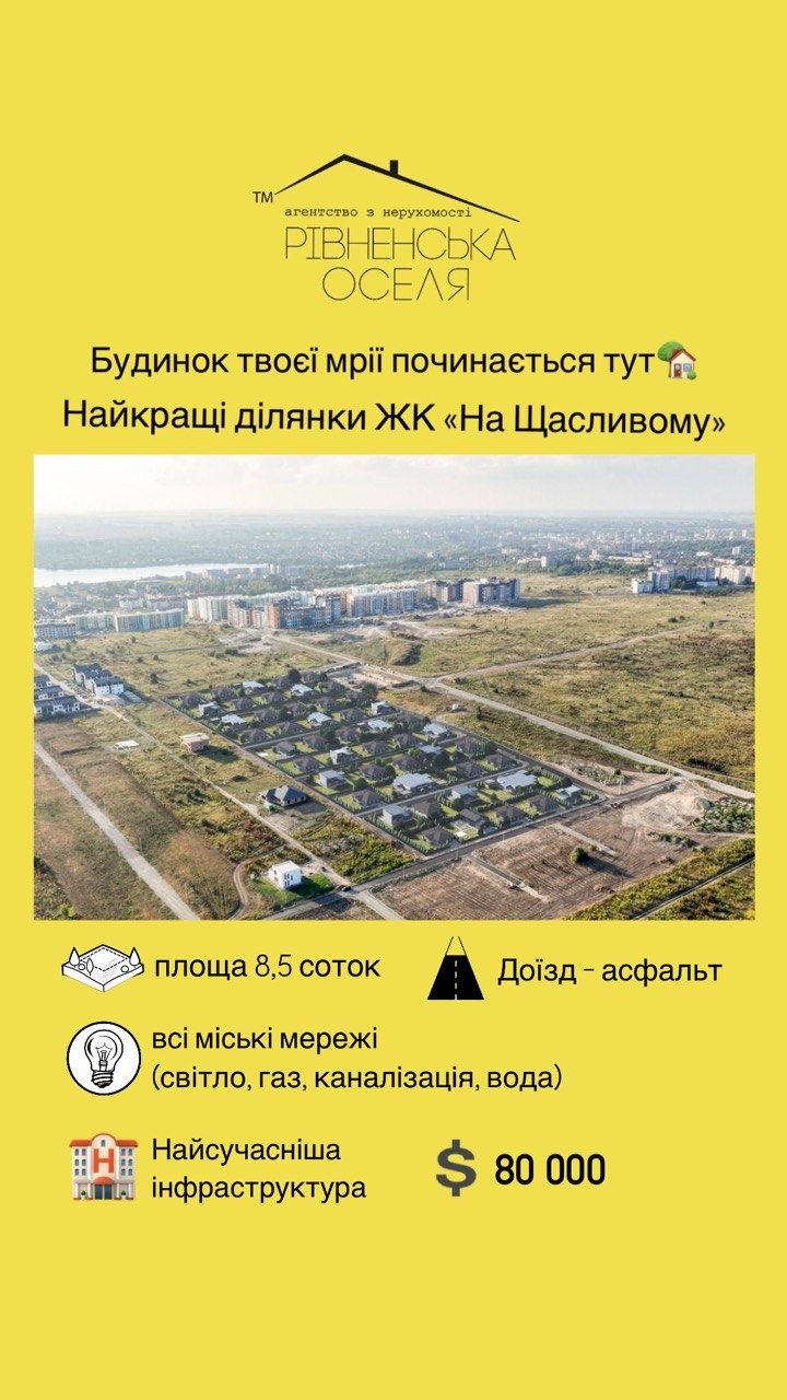 Ділянки VIP • під забудову, р-н Щасливе