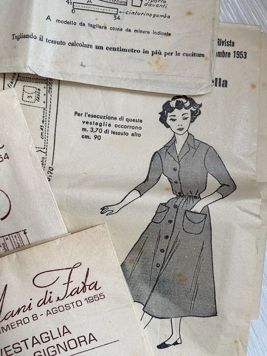 Викрійки вінтажні мода шиття