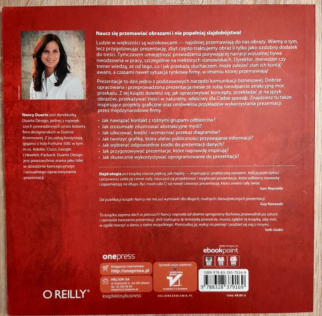 Slajd:ologia, książka Nancy Duarte