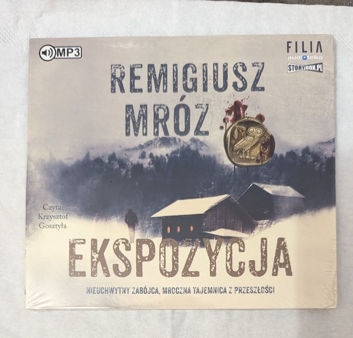 Nowy audiobook Remigiusz Mróz Ekspozycja CD czyta Krzysztof Gosztyła