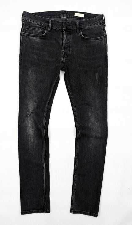 Allsaints cigarette szare spodnie jeansy 32 L