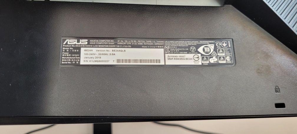 Monitor ASUS 60Hz