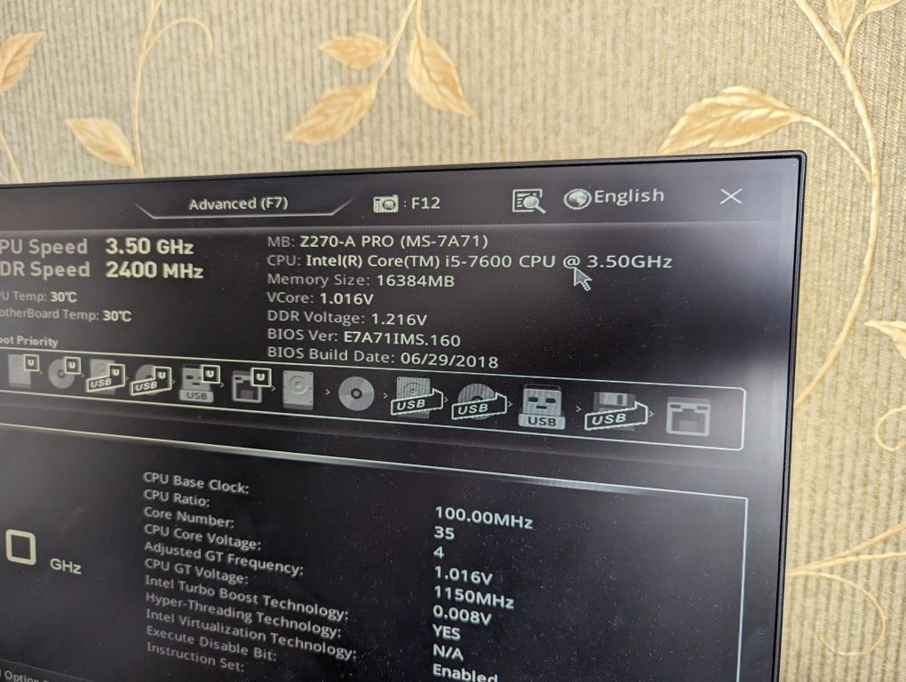 Płyta główna MSI Z270 + Intel Core i5-7600