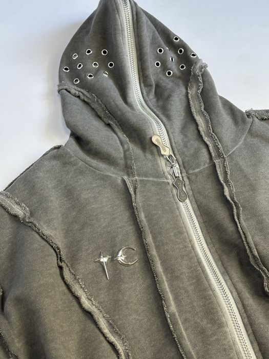 Худі Thug Club zip hoodie худи зип зипка фулл full y2k archive серая