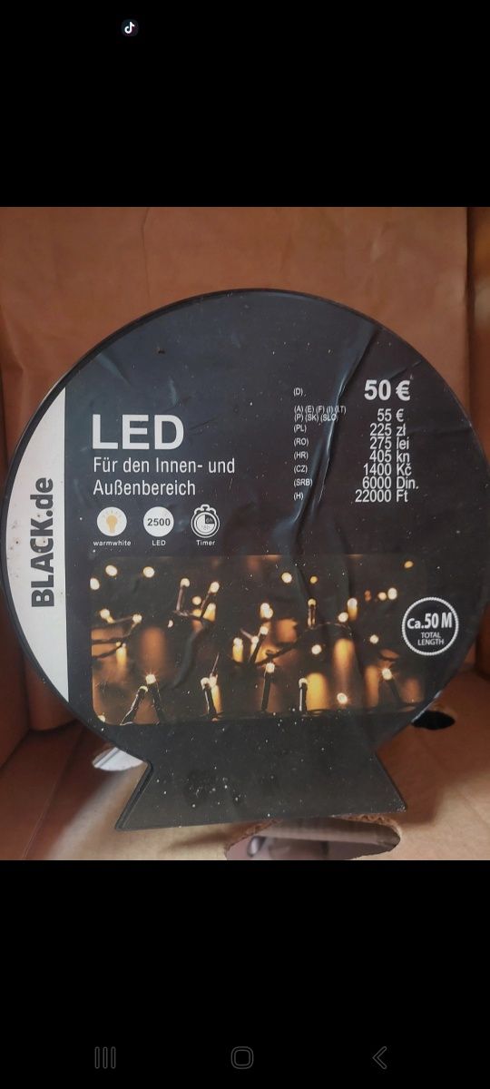 Oświetlenie led 50m 2500 punktów led