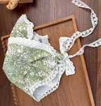 Nowa bandana lato boho dziewczęca bawełniana chustka wiązana troczki