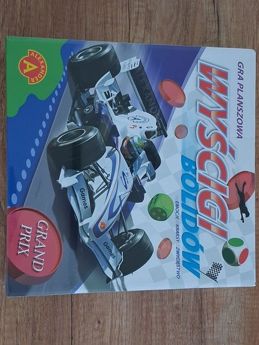 NOWA gra planszowa WYŚCIGI BOLIDÓW Alexsander 7+