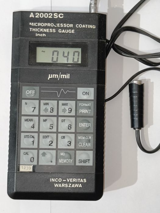 INCO-VERITAS A2002SC - Profesjonalny Miernik Grubości Powłok (Komplet!