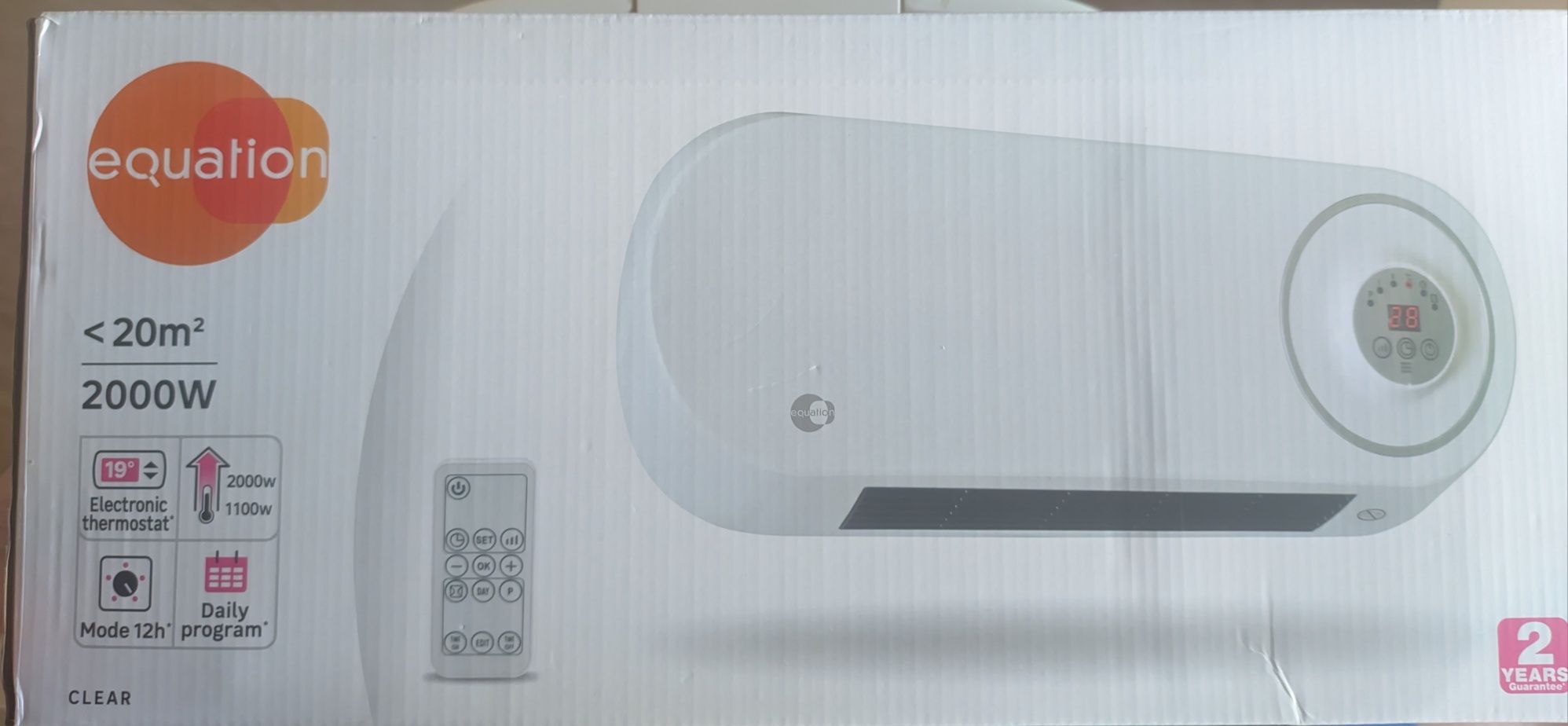 Aquecedor Cerâmica 2000 e 1000 W Novo na caixa.