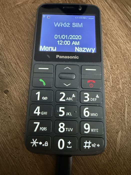 Telefon dla seniora panasonic kx tu160