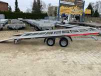 Lorries PL27 4521 2,7 T  Laweta ciężarowa przewóz pojazdów najazdy UCHYLNA 450x210 2700DMC RATY