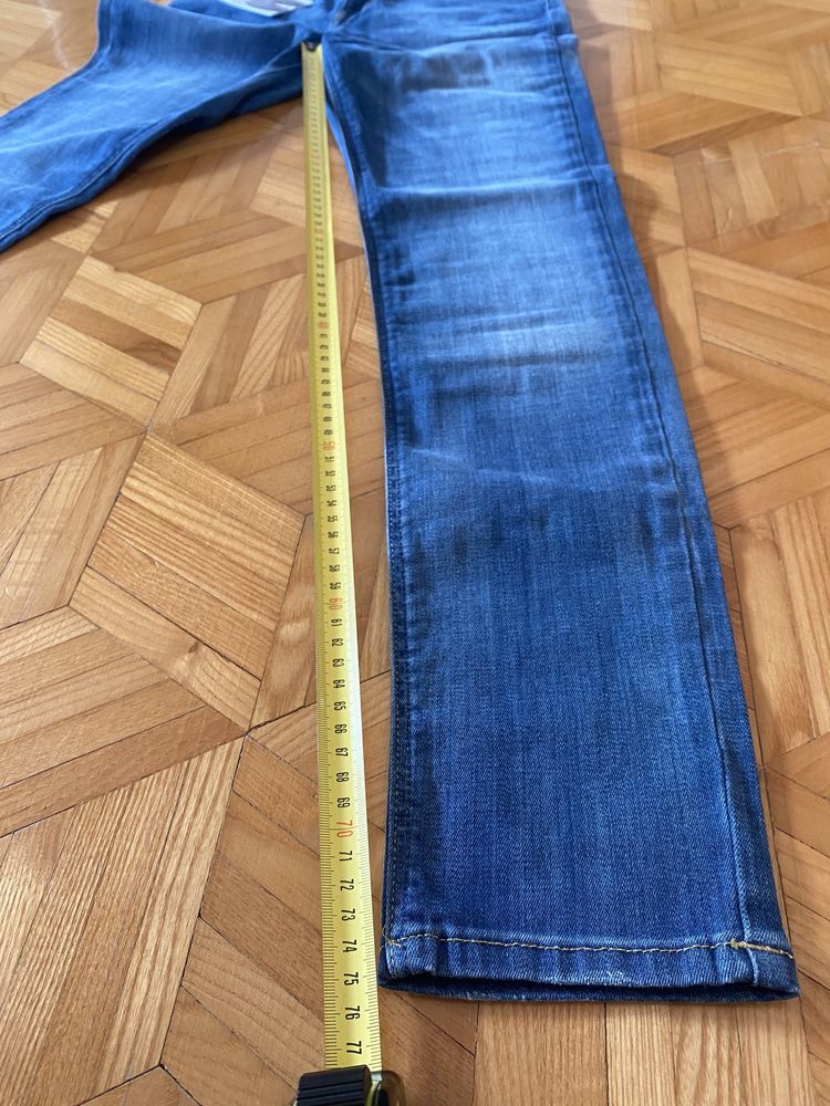 Spodnie rurki jeansowe Lee W28 L33 damskie jasne