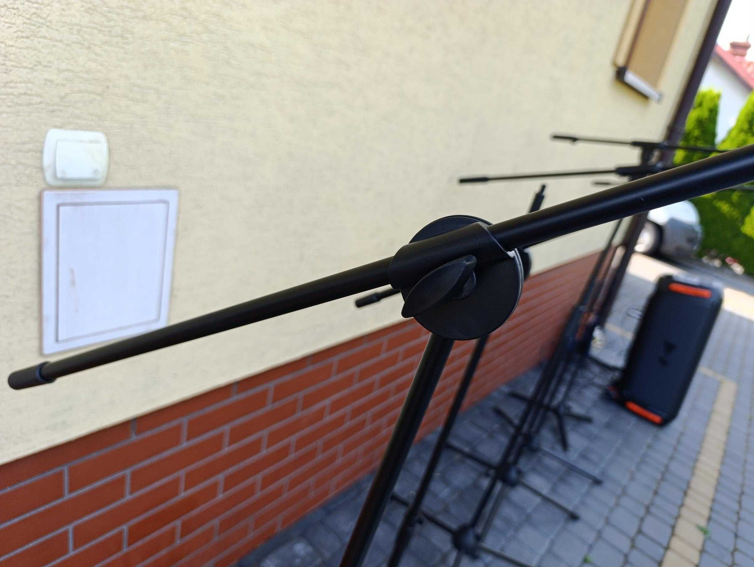staty do mikrofonu stojak do mikrofonu łamany podwójny