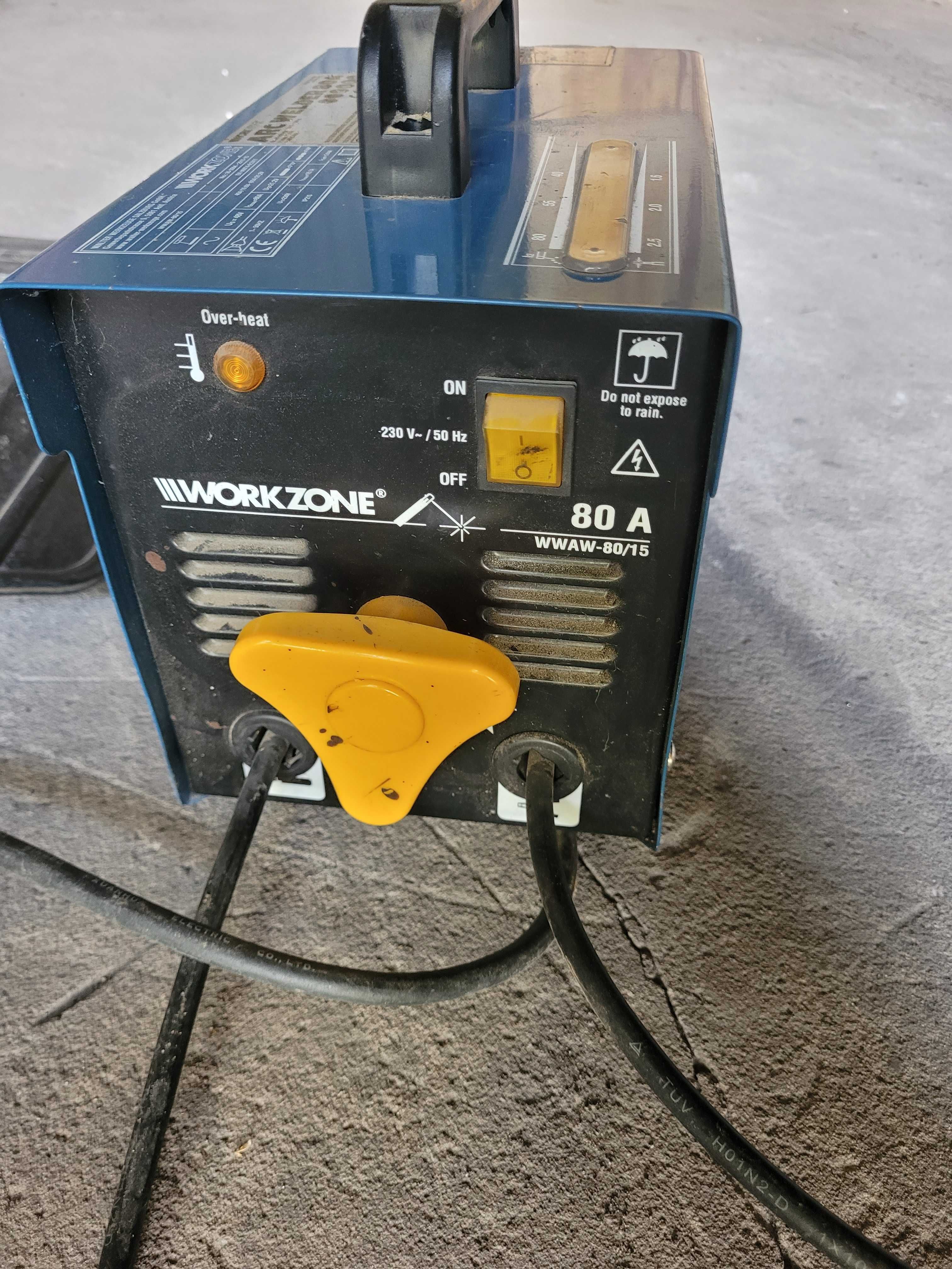 Spawarka elektrodowa, workzone Aldi 80A, MMA, elektroda