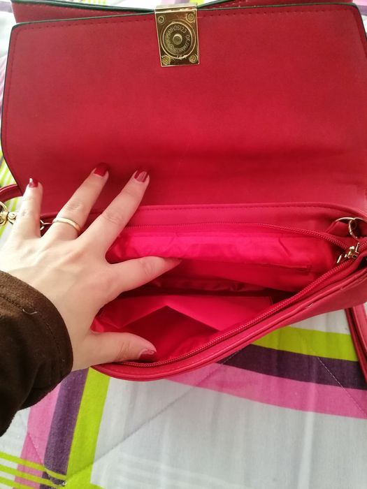 Bolsa rosa fuchsia laço