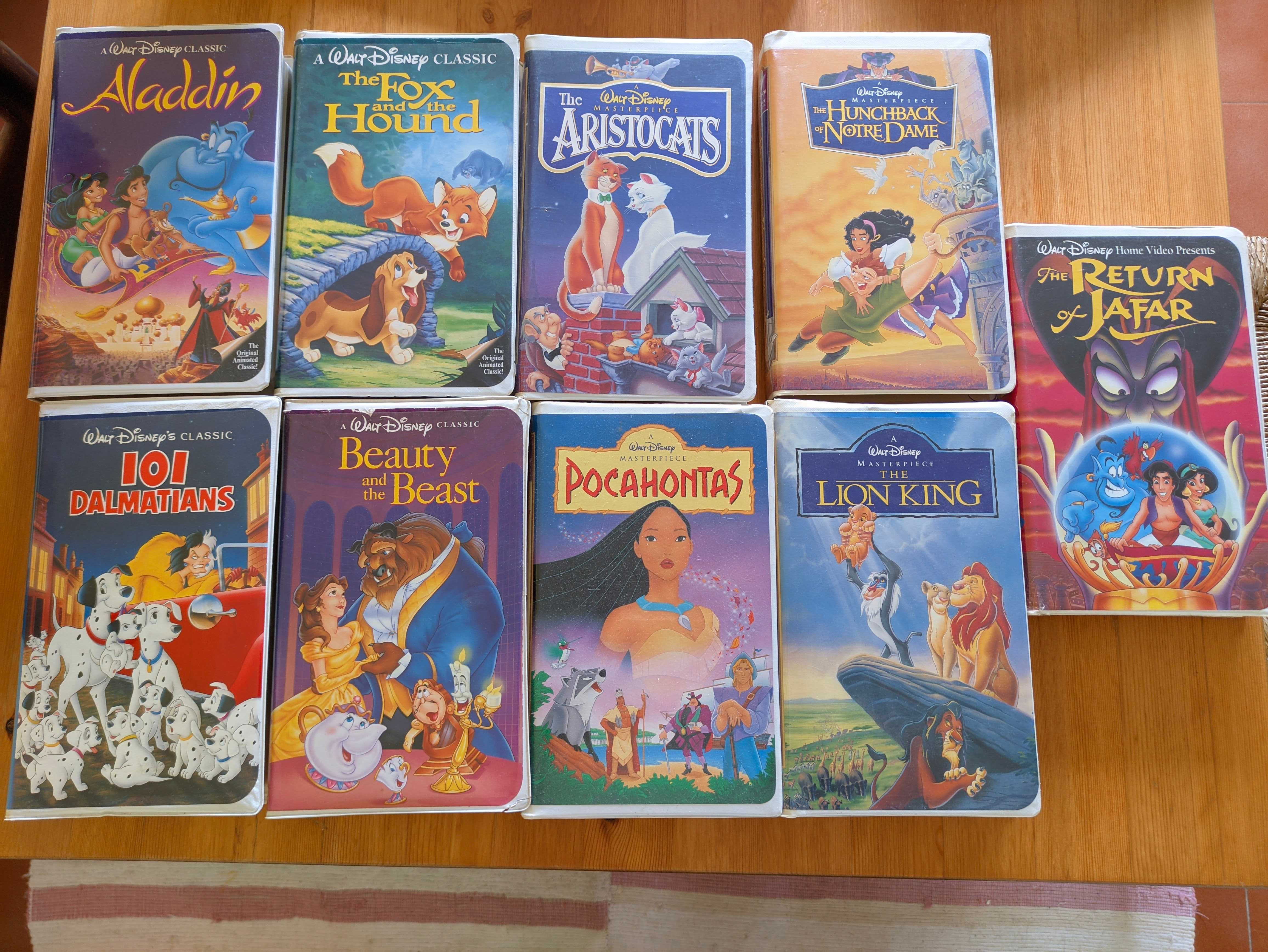 Conjunto original vintage VHS Disney (classics/masterpiece)