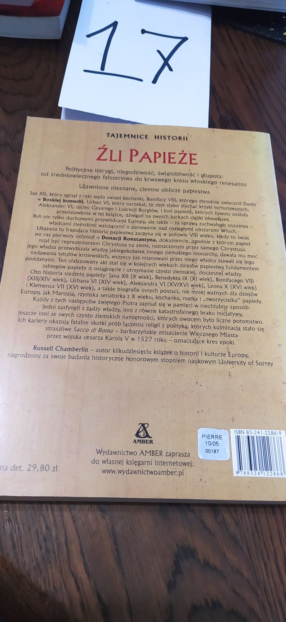 Źli Papieże Russell Chamberlin