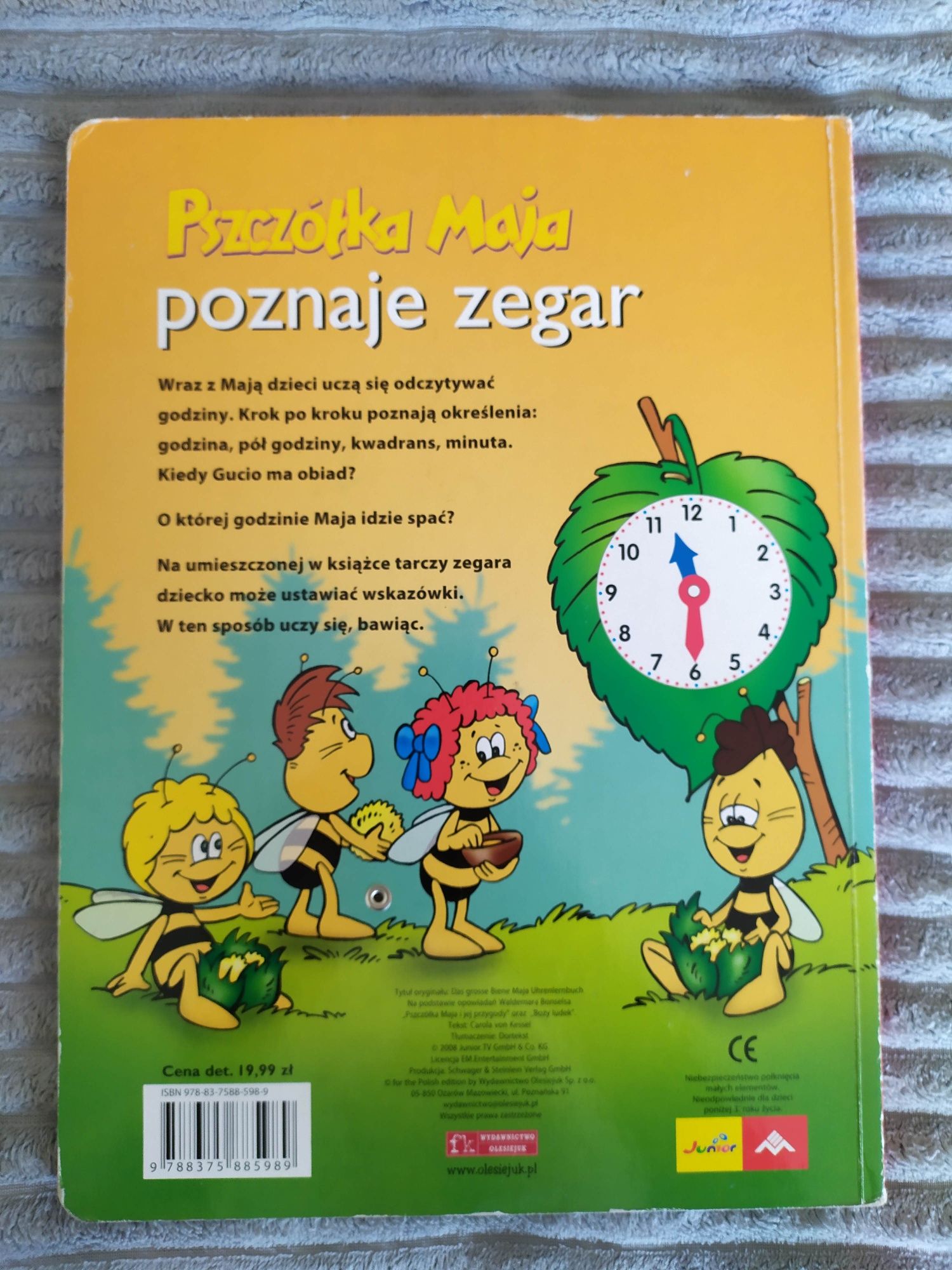 Pszczółka Maja poznaje zegar